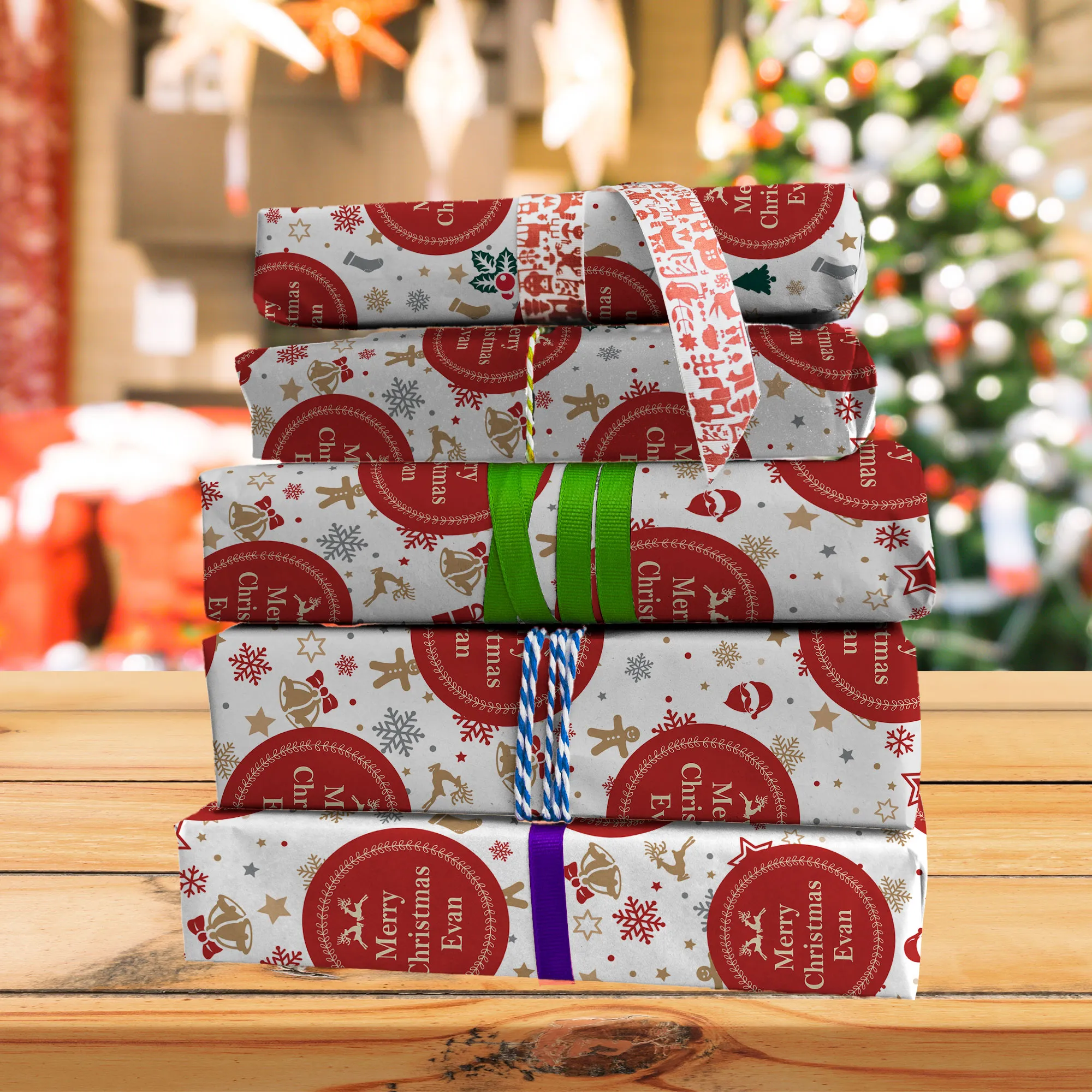 Cute Christmas Wrapping Paper image 2